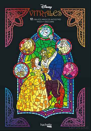 Descargar ebook ARTETERAPIA. VITRALES DISNEY. 12 DIBUJOS ANTIESTRÉS: RASCA Y DESC UBRE