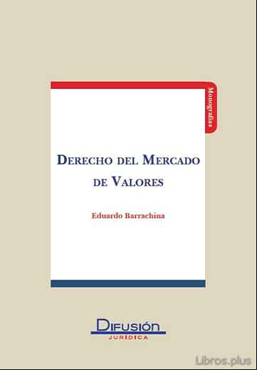 Descargar gratis ebook DERECHO MERCADO DE VALORES en epub