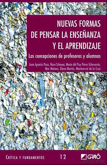Descargar ebook NUEVAS FORMAS DE PENSAR LA ENSEÑANZA Y EL APRENDIZAJE: LAS CONCEP CIONES DE PROFESORES Y ALUMNOS en epub
