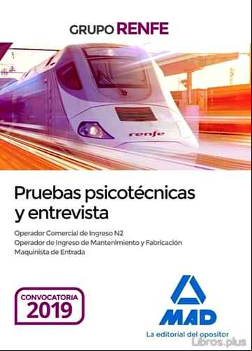 Descargar ebook PRUEBAS PSICOTÉCNICAS Y ENTREVISTA. GRUPO RENFE